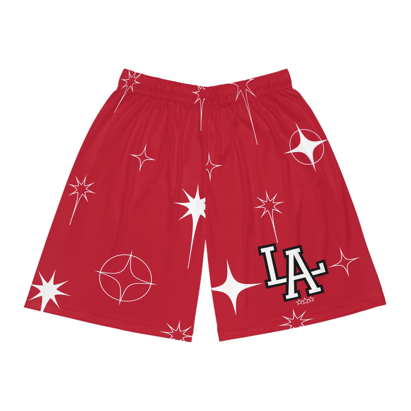 LatinoAthlete Red Basketball Shorts
