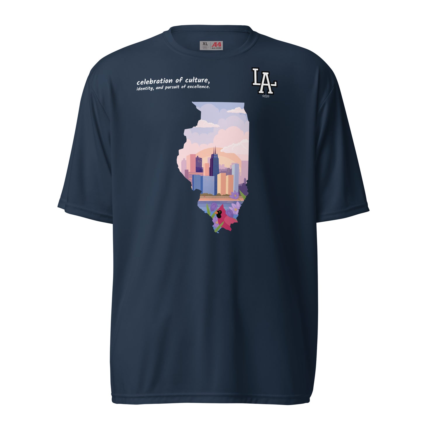 Illinois Heritage Unisex performance t-shirt
